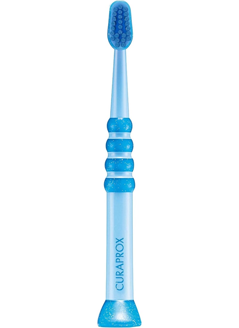 CURAPROX Soft Blue Toothbrush For Babies And Kids - Image 1