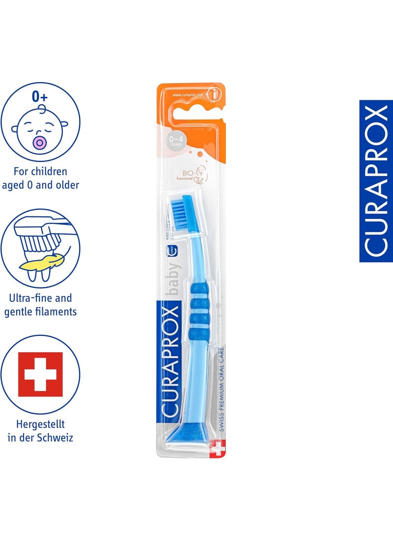 CURAPROX Soft Blue Toothbrush For Babies And Kids - Image 2