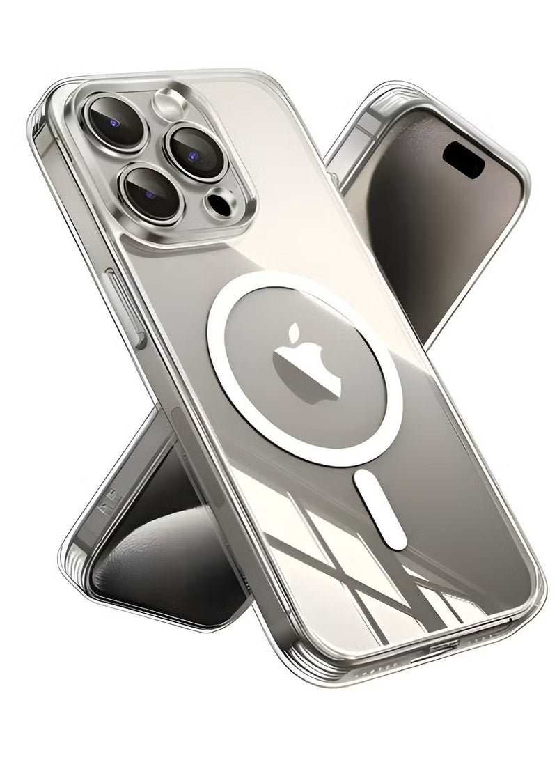 MagSafe Compatible Case Cover For Apple iPhone 15 Pro Clear - Image 1
