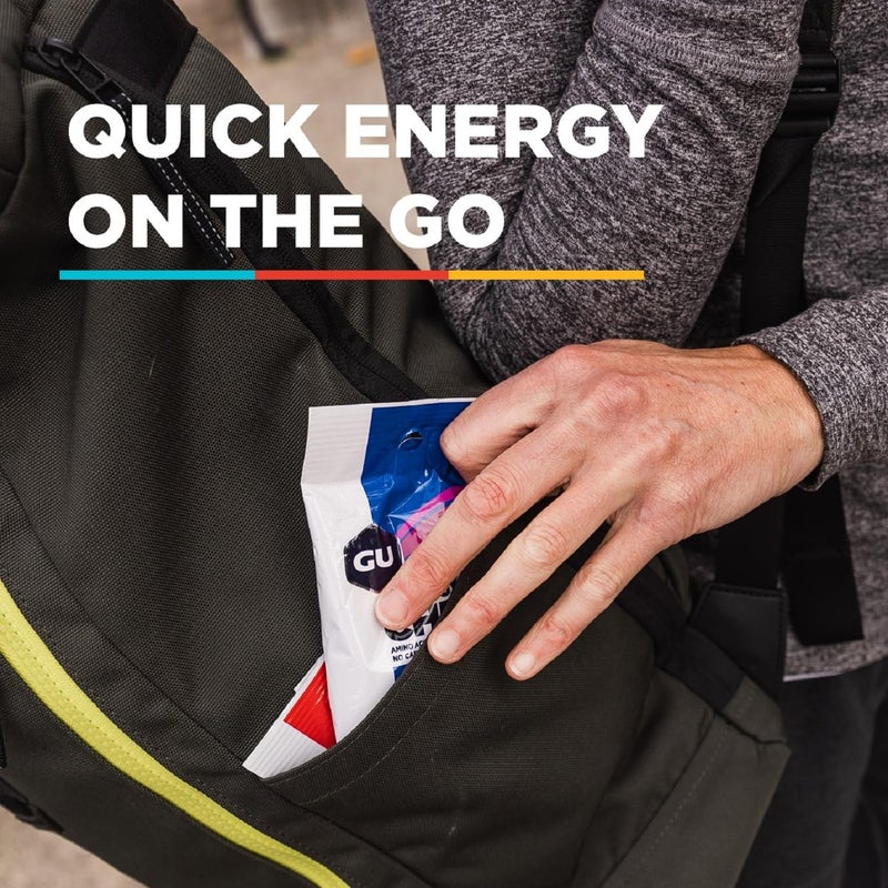 GU Energy Chews, Variety Pack Energy Gummies with Electrolytes, Vegan, Gluten-Free, Kosher, Caffeine/Caffeine-Free, and Dairy-Free On-The-Go Energy for Any Workout, 12 Bags (24 Servings Total) - Image 2