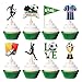 Ercadio 24 Pack Football Cupcake Toppers Football Players Cupcake Picks Soccer Happy Birthday Cake Toppers for Sport Theme Baby Shower Birthday Party Cake Decoration Supplies - Image 3