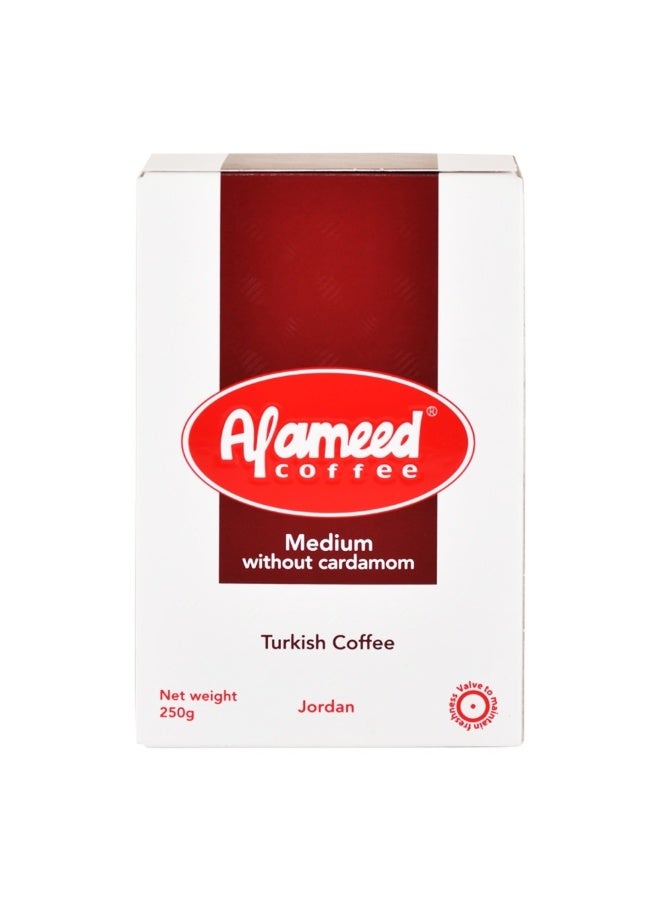 Al Ameed Coffee Medium Without Cardamom 250G - Image 3