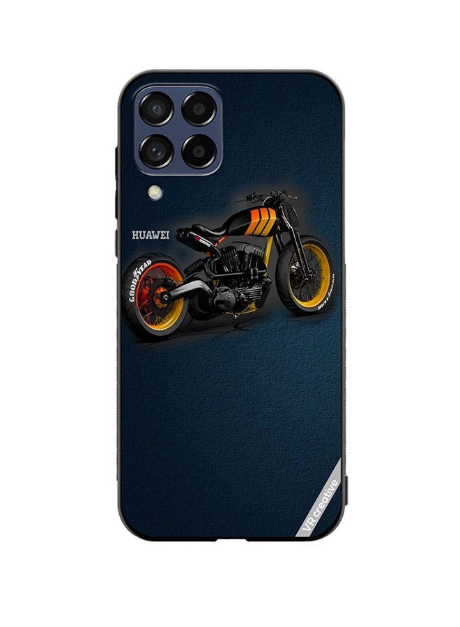 VR CREATIVE Protective Case Cover For Samsung Galaxy M33 Bike Design Multicolour - Image 1