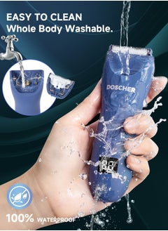 DOSCHER Electric Body Trimmer for Men, Waterproof Rechargeable Body Shaver, Safe Grooming Trimmer Wet/Dry Use, Men’s Grooming  - Image 5