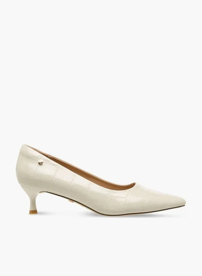 سيليست Women Textured Kitten Heel Pumps