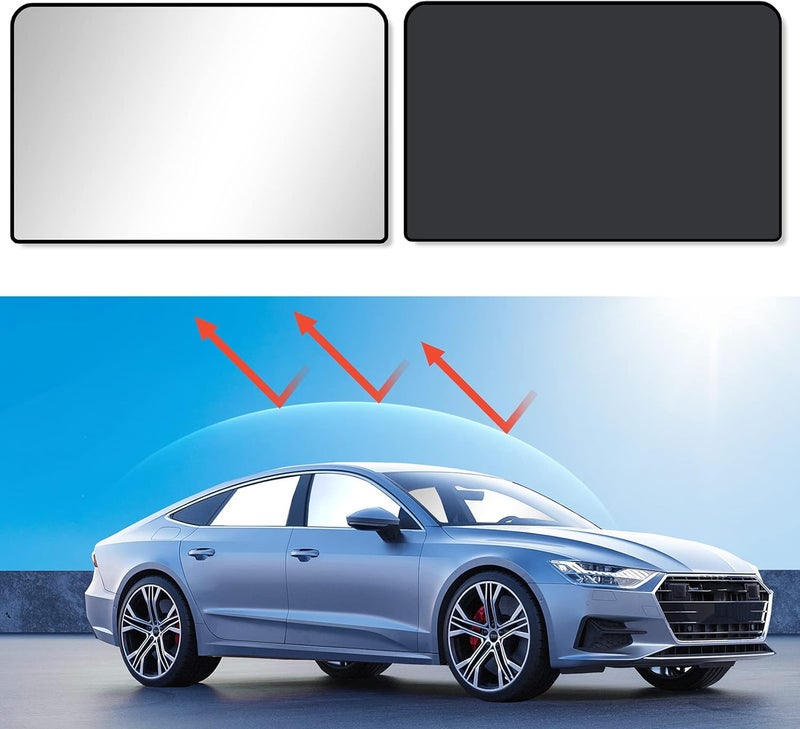 Car Sun Shade for Side Window, Premium Magnetic Car Curtain to Block Over 99% UV RAYS & HEAT, Car Window Shades for Baby/Kid/Pet, Easy to Install, Universal Fit SUV Truck, Rear Window[2PACK]