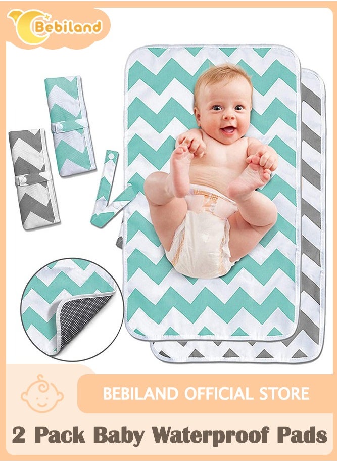 Bebiland - Pack Of 2 Portable Waterproof Baby Diaper Changing Pad - Image 1