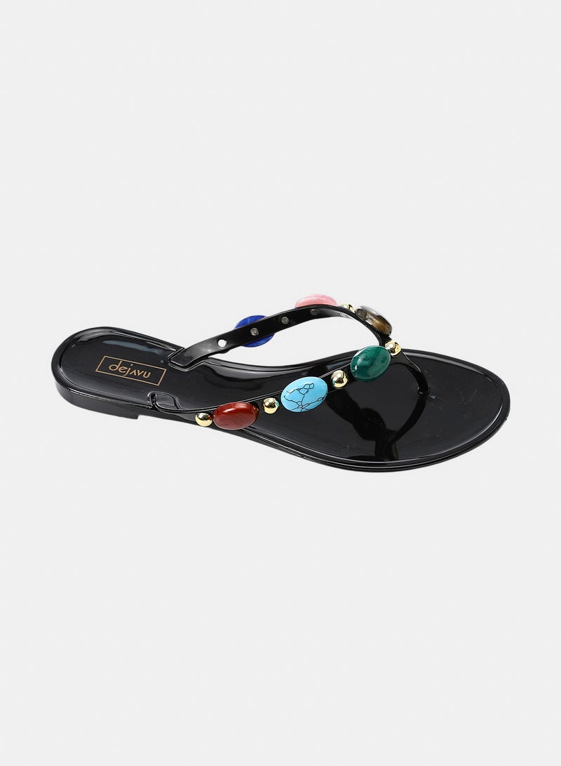 Dejavu Shoes KND-DJTX-016 Lightweight Flat Flip Flops -  For Women - Image 1