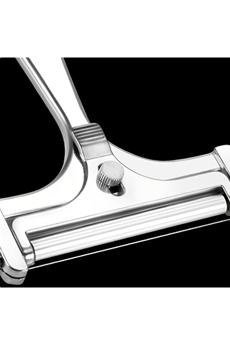 erorex Silver Cheese Slicer Cheese Scraper With Adjustable Thickness Butter Cheese Shaver Butter Slicer Mul - Image 4