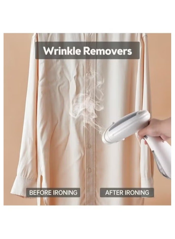 Denx Travel Steamer for Clothes 1500W Foldable Handheld Clothing Wrinkles Remover for Garments 120ml Detachable Water Tank 2-Second Fast Heat-up Portable Fabric Steamer with Brush and Measuring Cup - Image 2