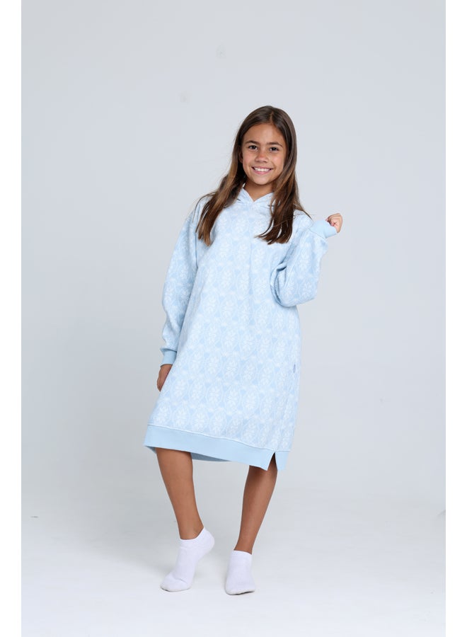 Junior Girls Hooded Dress - Image 1