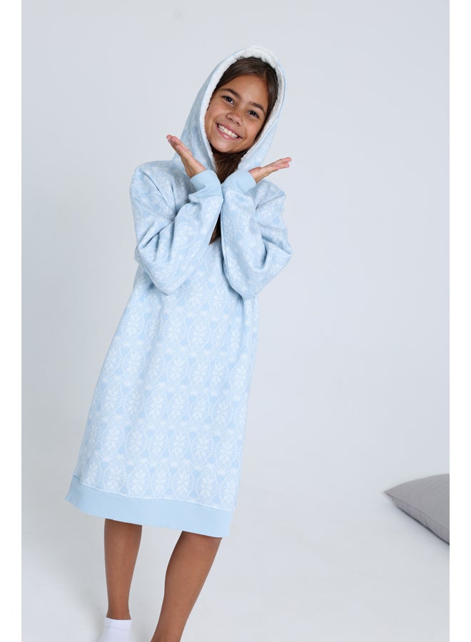 Junior Girls Hooded Dress - Image 3