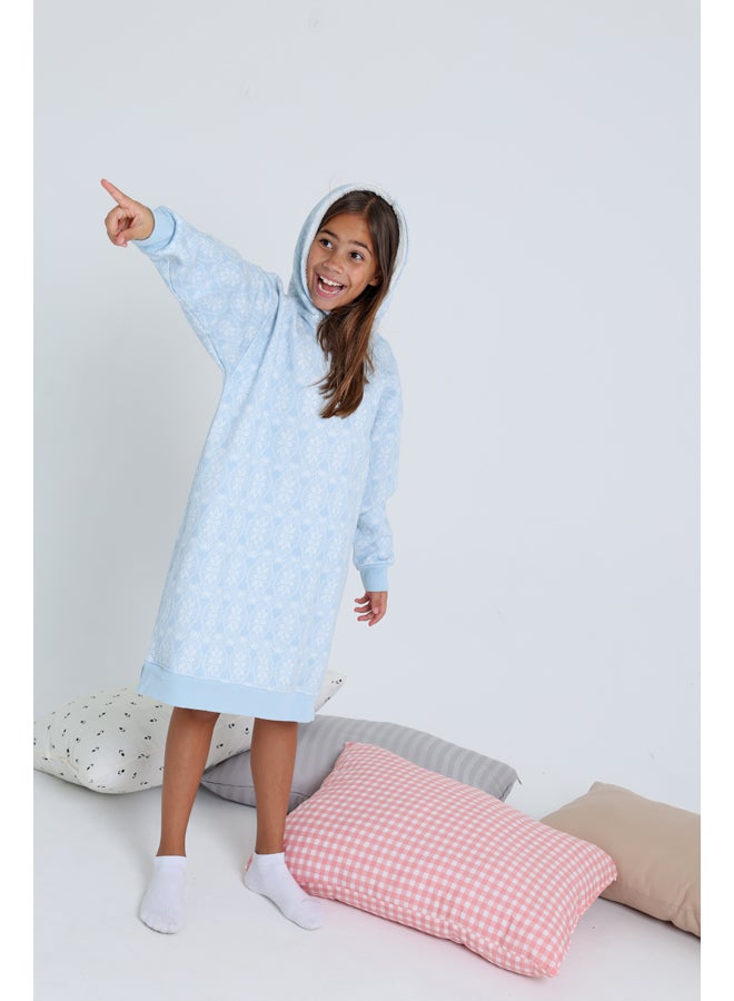 Junior Girls Hooded Dress - Image 5