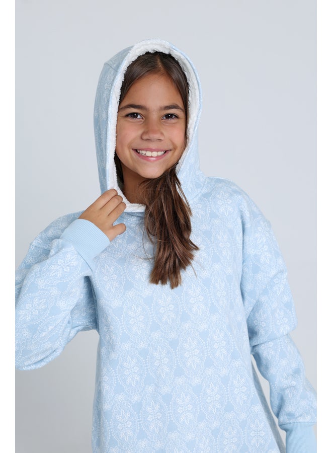 Junior Girls Hooded Dress - Image 2