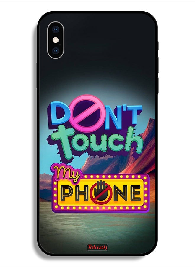 Tolwak Protective Case For Apple iPhone X Don_T Touch My Phone - Image 1