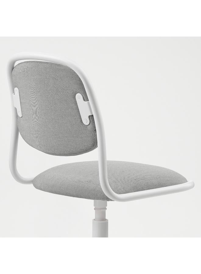 erorex Children'S Desk Chair, White/Vissle Light Grey - Image 5