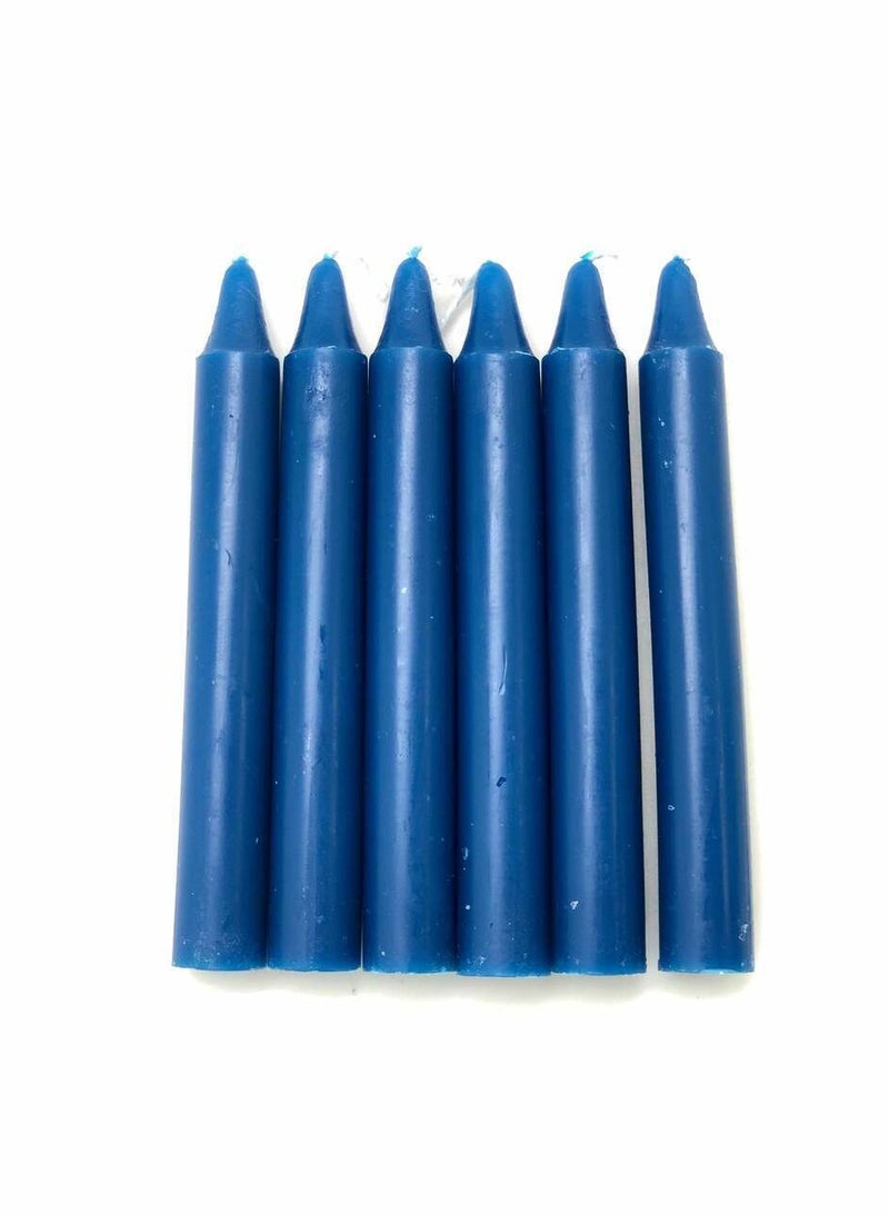 New Age Imports, Inc. Set of 20 Small Blue Chime Candles 4 Inch  - Image 2