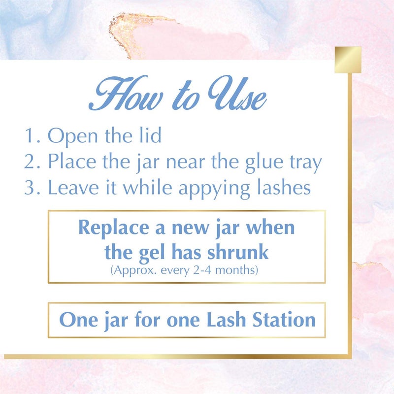 Lyon Lash Anti Allergy Gel Air Refresher | Absorb Fume & Odor from Lash Adhesive | Less Stinging and Headache After Use | Suitable For Classic & Volume Lashing | Eyelash Extension Supplies & Tools - Image 5