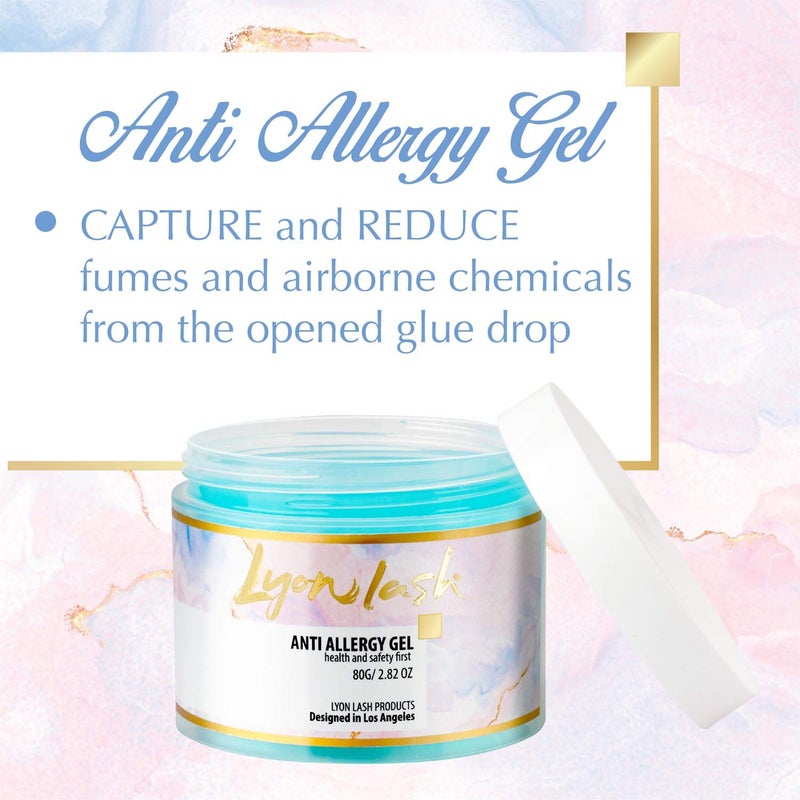 Lyon Lash Anti Allergy Gel Air Refresher | Absorb Fume & Odor from Lash Adhesive | Less Stinging and Headache After Use | Suitable For Classic & Volume Lashing | Eyelash Extension Supplies & Tools - Image 3