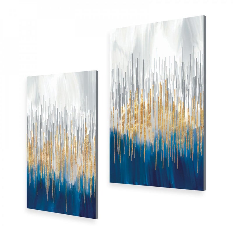 ماركتنا لوحة قماشية ثنائية بتصميم مودرن بمقاس اجمالي 80×60 سم - Image 2