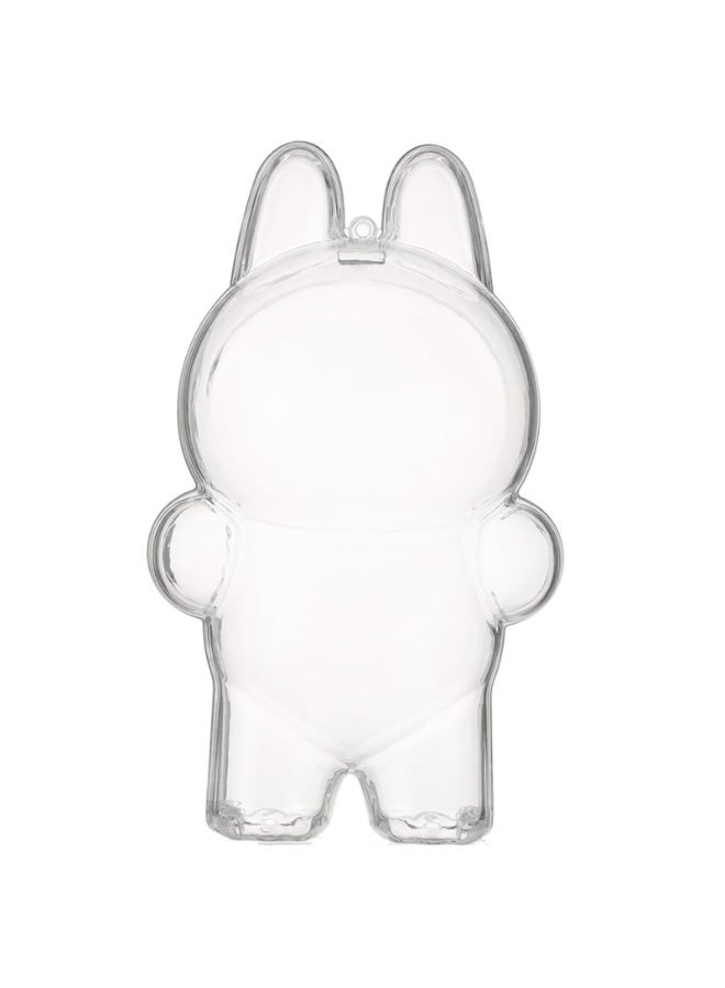 لابوبو حقيبة واقية شفافة من الجيل الأول من لابوبوعلبة عرض شفافة من الجيل الأول لون المعكرونصندوق عرض مقاوم للغبار والصدمات （بدون طفل) - Image 2