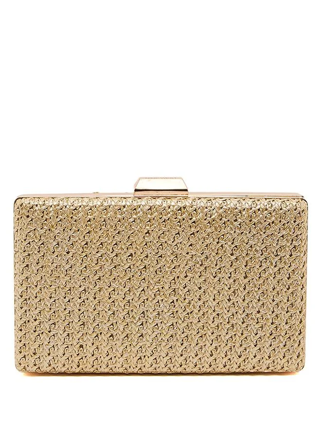 Nine West NINEWEST 6MSIMLYWO6FX_ALTIN CLUTCH GOLD