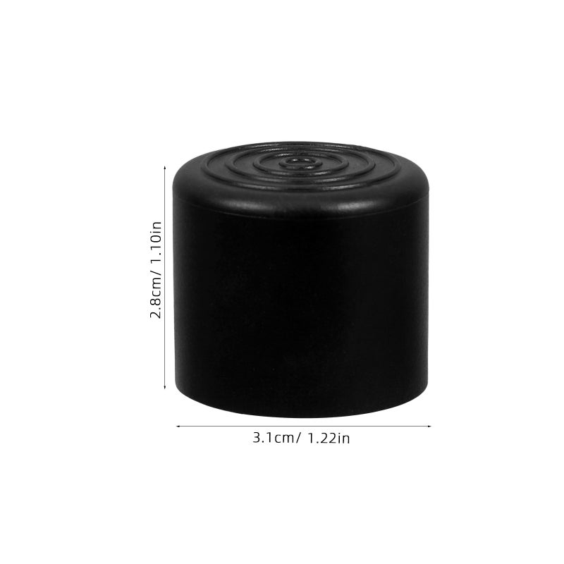 40 pcs Chair Leg Caps Round Non- Furniture Feet Covers PVC Chair Leg Floor Protectors for Hardwood Floor 22mm Black - Image 2