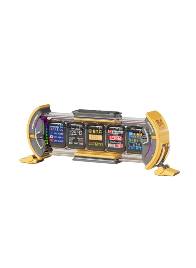 Divoom Times Gate Pixel Art Informative Display (yellow) - Image 1
