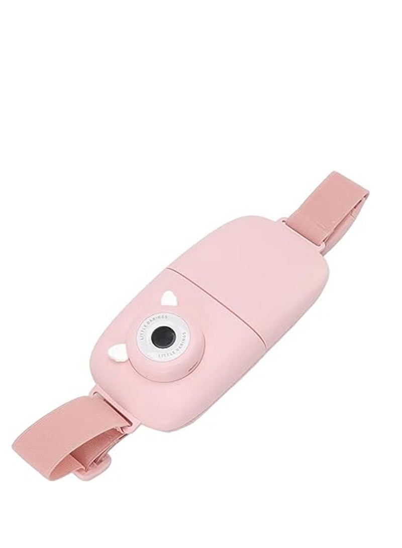 Heated Pad, Foldable Belt for Menstrual Pain with USB Charging, ABS Digital Display for Home Use (Pink). - Image 1