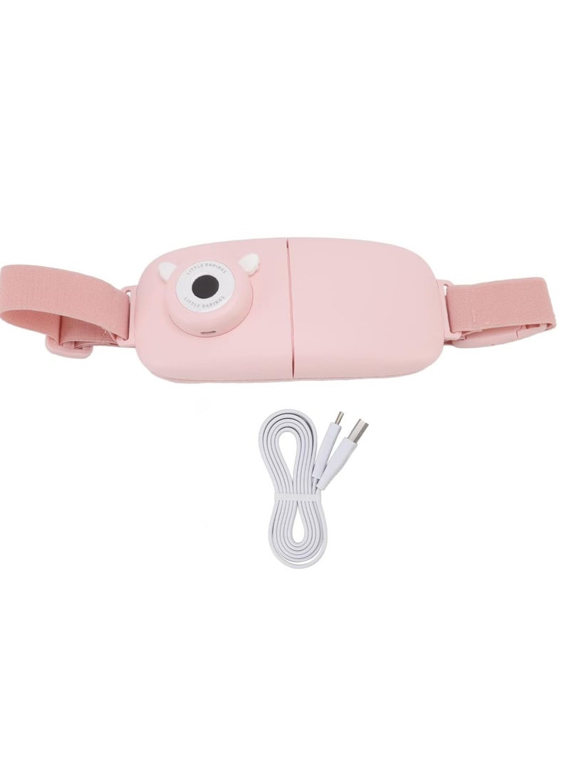 Heated Pad, Foldable Belt for Menstrual Pain with USB Charging, ABS Digital Display for Home Use (Pink). - Image 2