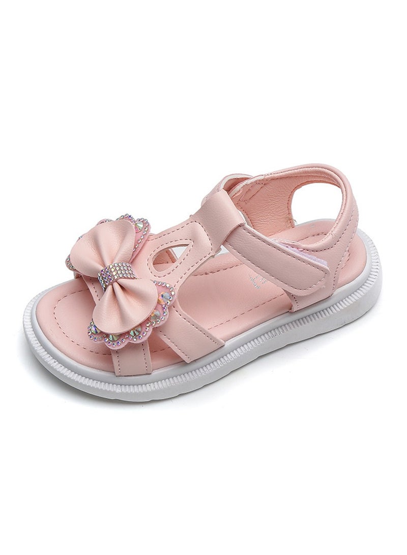 Girls Sandals Summer Children Princess Sandals Student Soft Sole Little Girl Velcro Ultra Light Shoes - Image 3