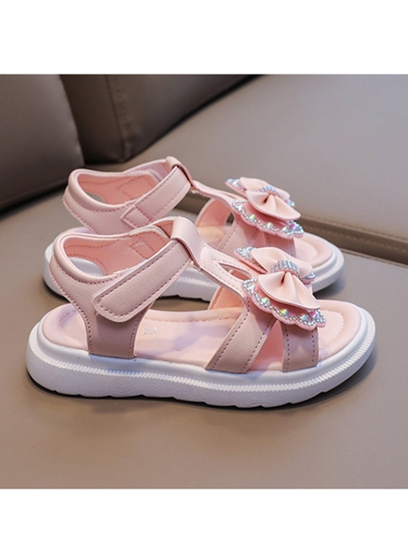 Girls Sandals Summer Children Princess Sandals Student Soft Sole Little Girl Velcro Ultra Light Shoes - Image 4