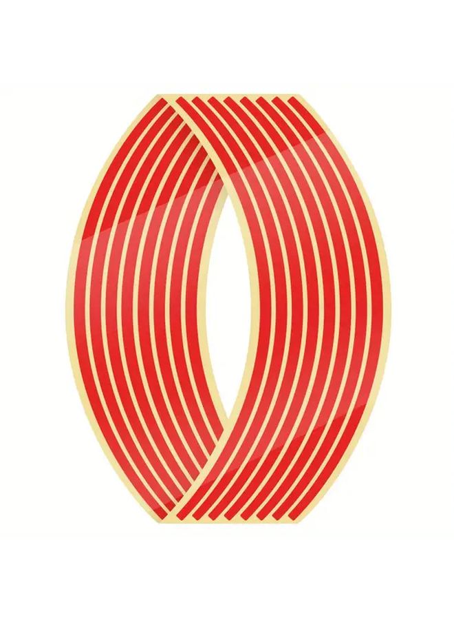 Black Reflective Rim Strip Tape for Motorcycle and Bicycle Wheels - Image 5