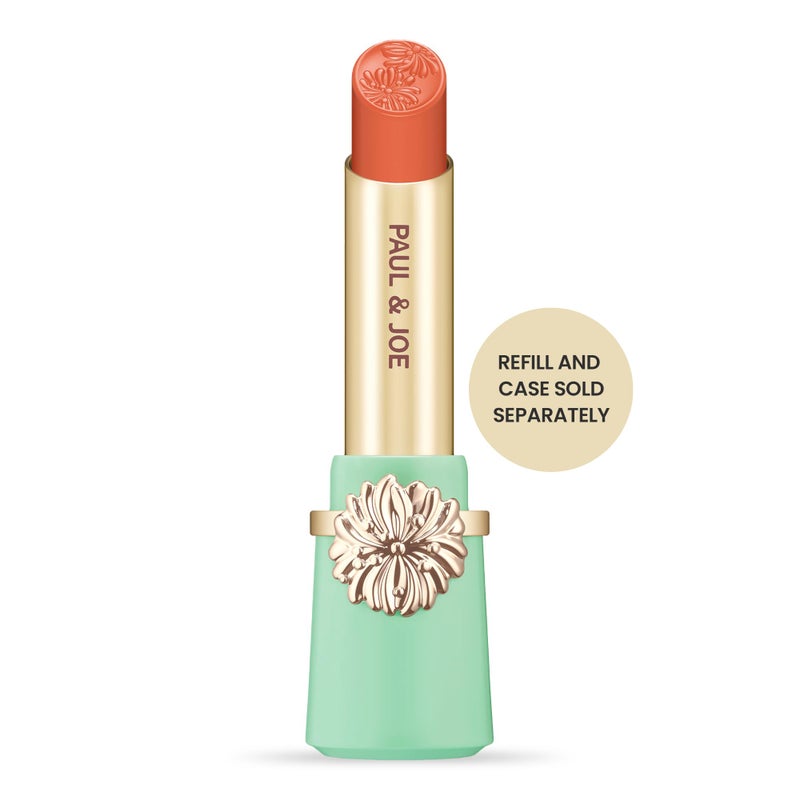 Paul & Joe Moisturizing Lipstick Refill Only, Case Sold Separately, Long Lasting Lipstick for Highly-Pigmented Lip Color, 14 Cat Sneeze - Gentle and Warm Coral Pink Lip Stick, 0.10 oz - Image 2