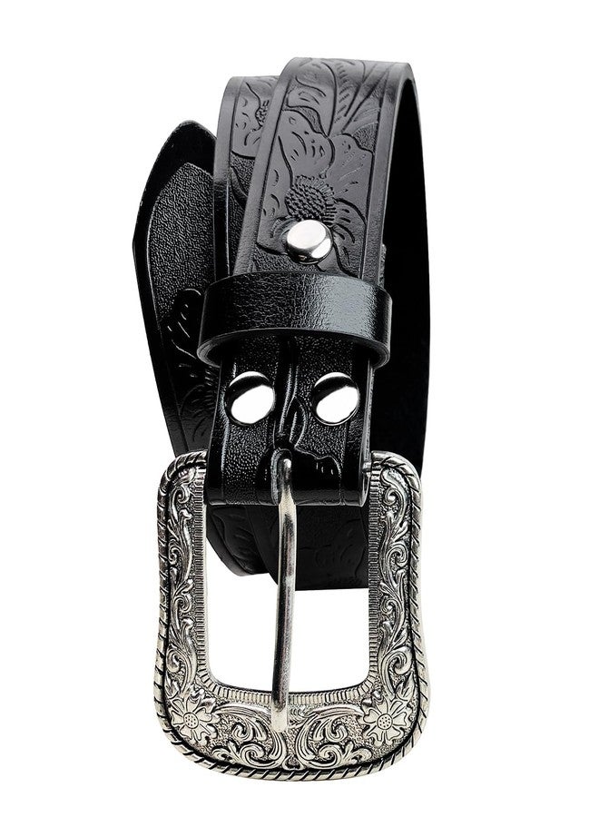 TOPACC Womens Mens Western Belt with Buckle Cowboy Cowgirl Country Belt for Jeans Pants - Image 3
