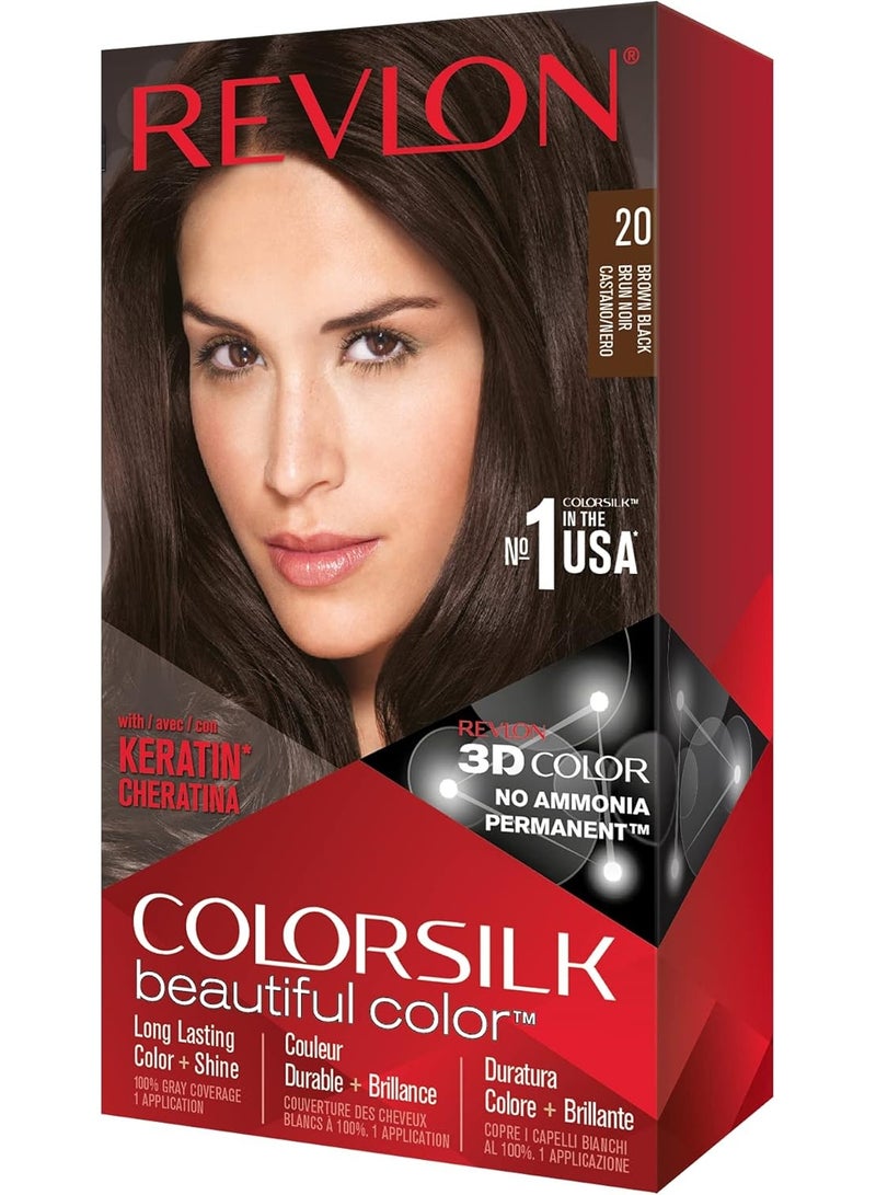 ColorSilk 20 Brown Black