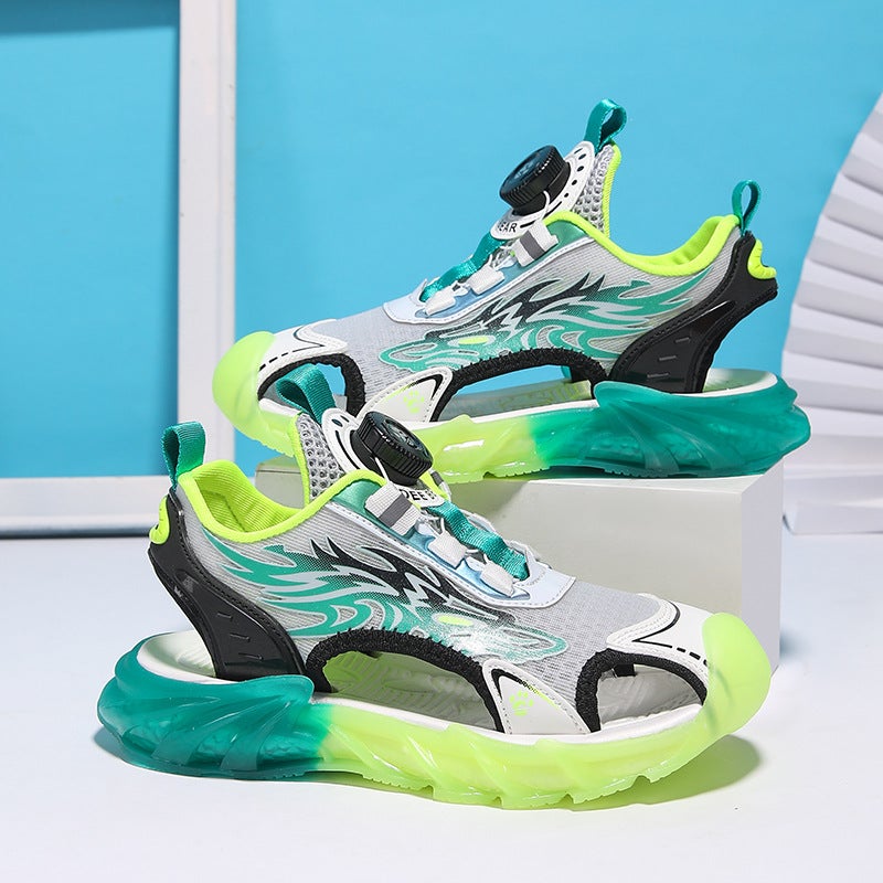 Boys Shoes Sandals Summer Breathable Mesh Shoes For Children Beach Shoes For Middle And Large Children And Primary School Students Boys Mesh Shoes - Image 2