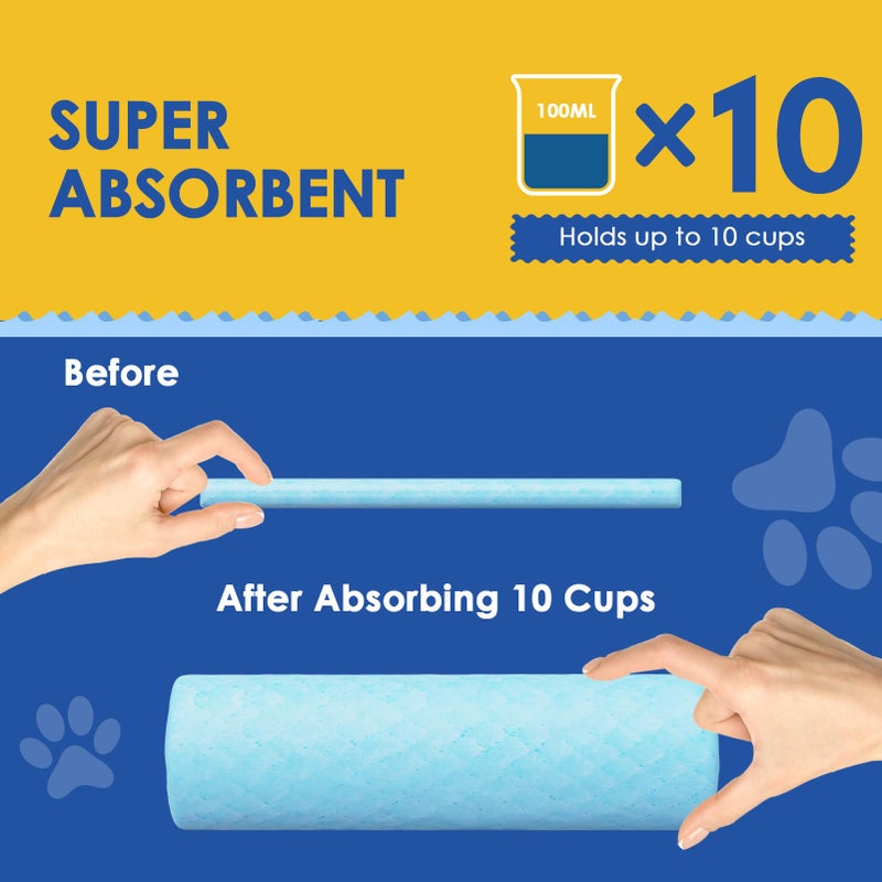 JollyMate 30"x36" Dog Pee Pads Extra Large, 30 Pack XX-Large Super Absorbent Pet Pee Pads with Adhesive Tabs, 6 Layers Thick Leak-Proof Potty Pads for Dogs and Puppies - Image 3