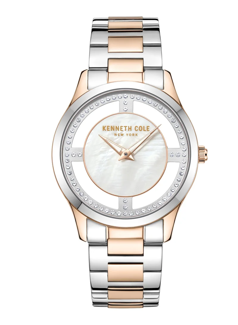 Kenneth Cole New York Women's 34mm Analog Watch with Two-tone Stainless Steel Bracelet