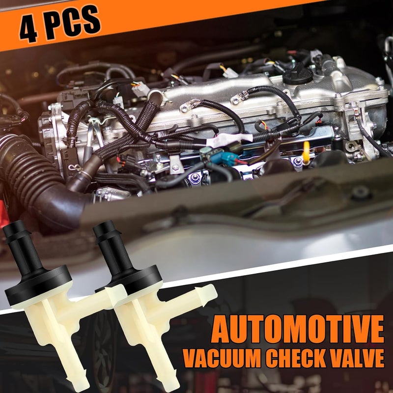 Threlaco 4 Pcs Vacuum Check Valve Compatible with YG193 - Automotive Vacuum Control Valve Replacement Parts - Image 3