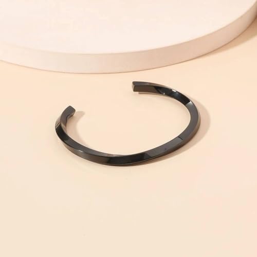 Thrillz Mans Bracelet Exclusive Black For Mens Stainless Steel plain Silver Plated Hand Bracelet For Mens Boys Jewellery - Image 5
