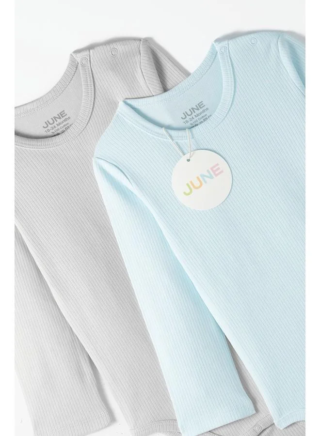 JUNE June Baby Interlock 2-Pack Bodysuit