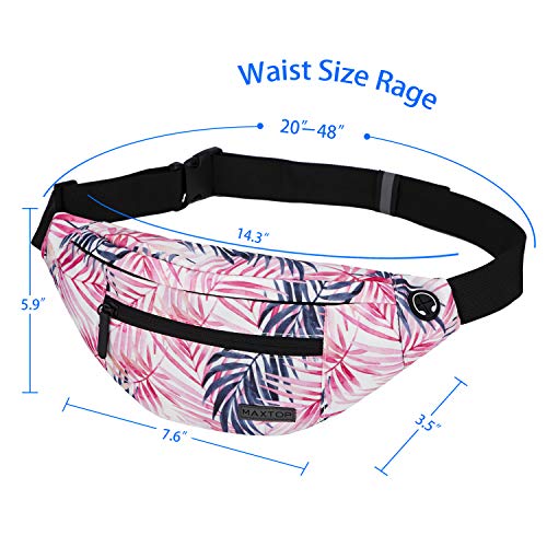 Maxtop Fanny Pack for Women Men Large Waist Belt Bag with Headphone Jack and 4-Zipper Pockets for Hiking Traveling Outdoors Running Workout Casual Festival Gifts - Image 5