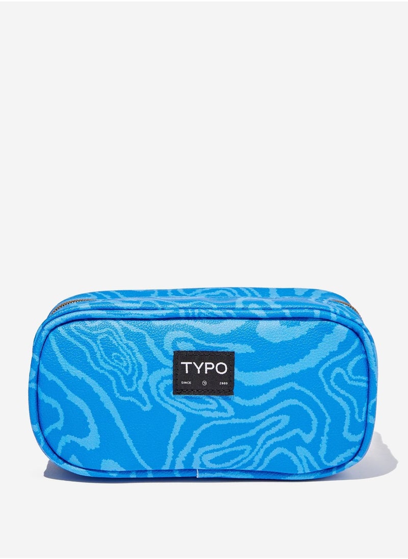 Typo - Luca Mixed Recycled Pu Pencil Case - Image 1