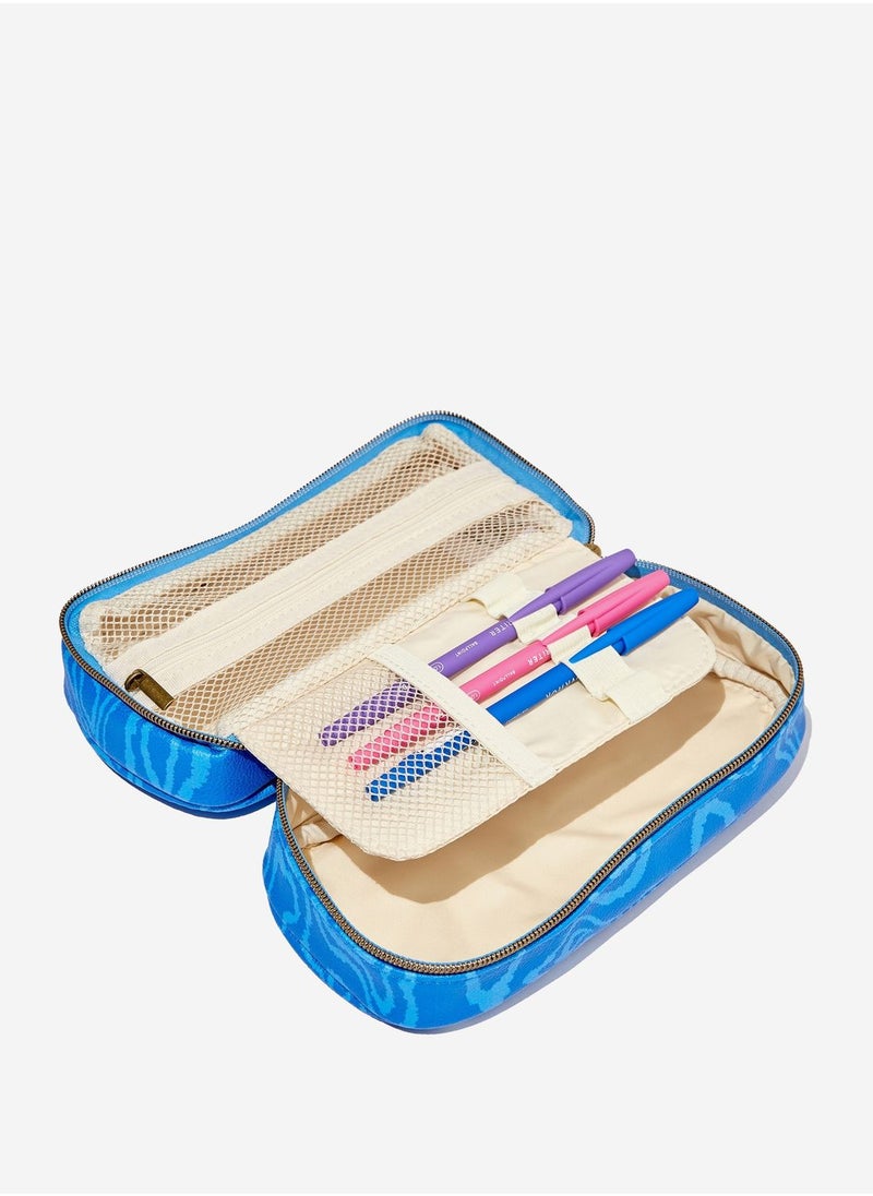 Typo - Luca Mixed Recycled Pu Pencil Case - Image 1