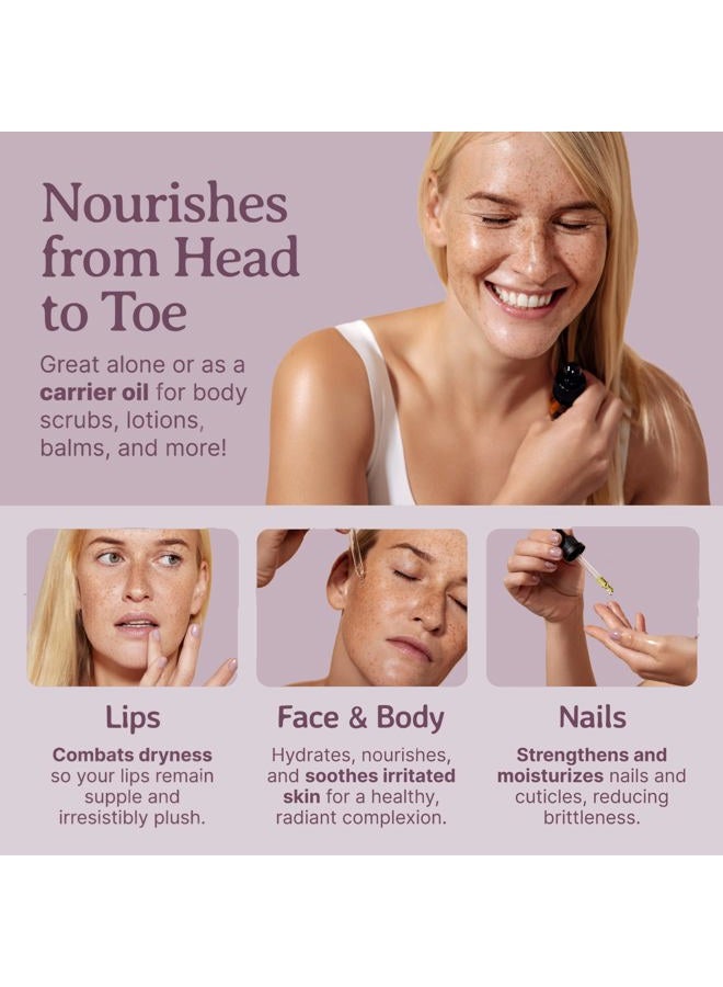 Bella Terra Oils Black Raspberry Seed Oil 8oz - Embrace the Cosmetic Wonder of Raspberry Seed & Black Seed Oil Fusion, Replete with Tocopherols & Tocotrienols - Image 5