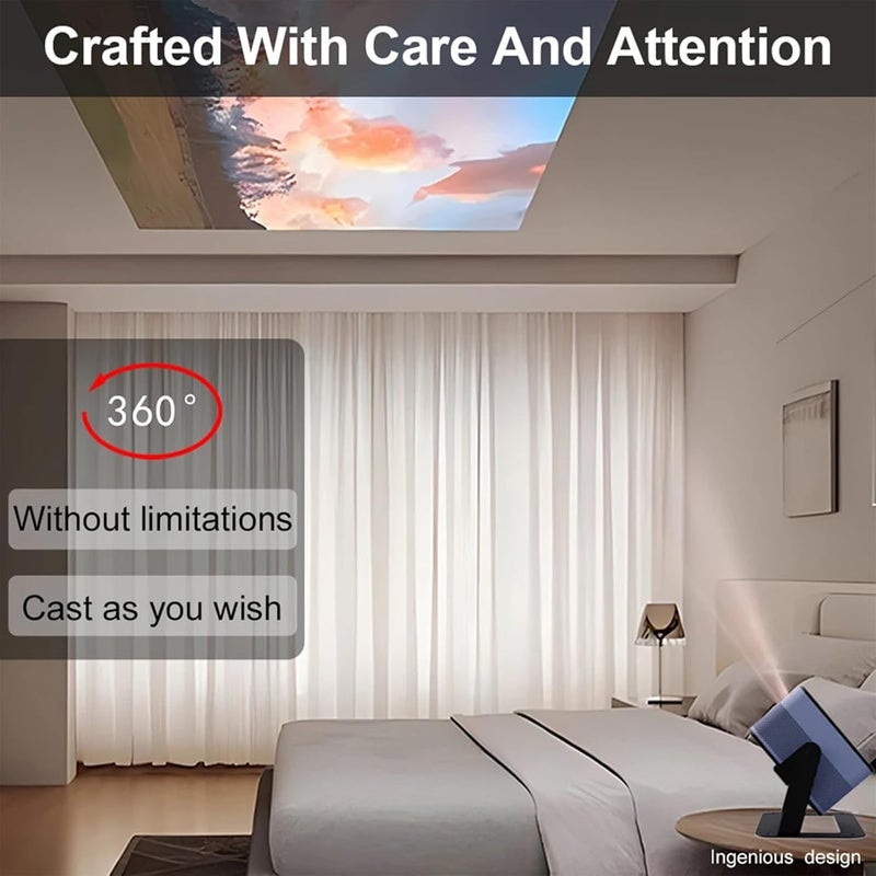 Adjustable Projector Stand with Full Rotation Function Aluminum Build Easy InstallationBracket for Applications Projector Ceiling Bracket - Image 2