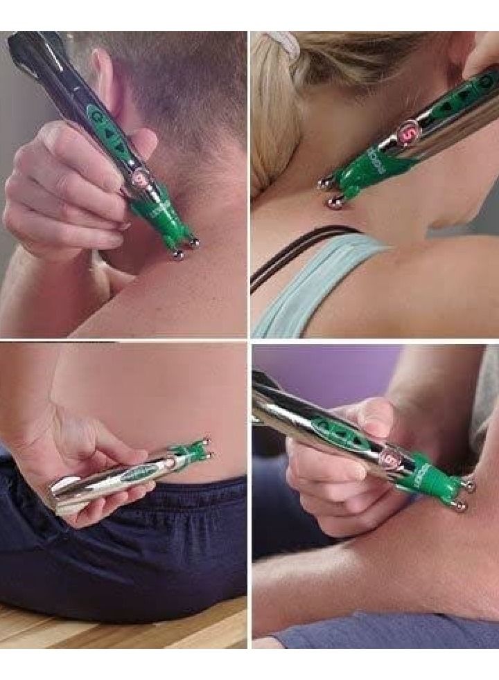 القلم الإلكتروني مدلك مؤشر لآلام الجسم النخيل العلاج بالضغط الصحي - Image 4