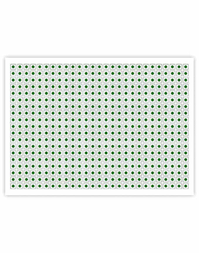 Sehgal Store 2400 Veg Sticker Green (10mm) Self-Adhesive – Eco-Friendly and Ideal for Food Packaging, Perfect for Small Size Labels (Veg Sticker) - Image 1