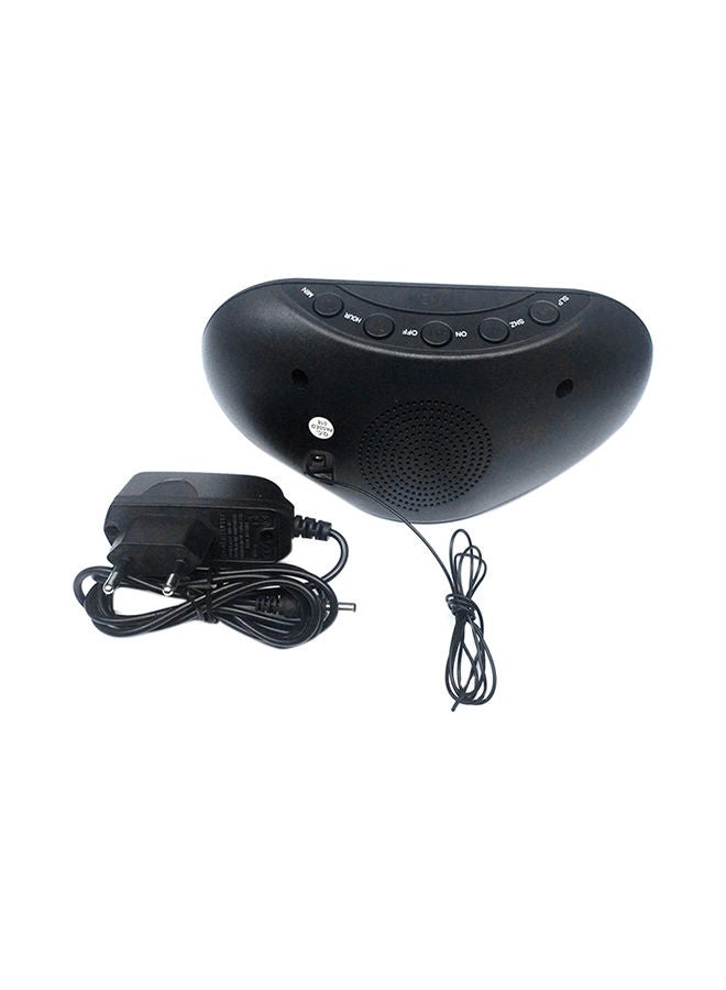 NIBEMINENT Digital LED With Fm/Am Radio Function For Home Office Alarm Clock Black 70x70x4centimeter - Image 2